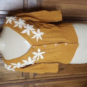 Anthropologie Nick & Mo Floral Cardigan Sweater